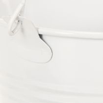 Prodotto Secchi in metallo, bianchi, Ø12cm, H10cm, 8 pezzi
