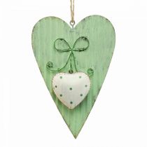 Prodotto Cuore in metallo, cuore decorativo da appendere, decorazione a forma di cuore H14,5cm 2 pz.