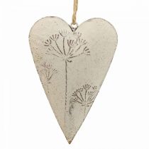 Cuore in metallo, cuore decorativo da appendere, decorazione cuore H11cm 3pz