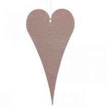 Prodotto Decorazione sospesa Cuori per appendere Arancione/Viola 15cm 6 pezzi