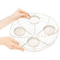 Prodotto Portacandele rotondo per corona d'Avvento, adatto per quattro lumini o candele, 35 cm