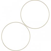 Prodotto Anello decorativo ad anello in metallo Anello Scandi ad anello decorativo oro Ø 25,5 cm 6 pz