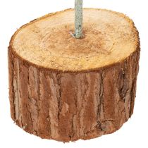 Prodotto Anello decorativo in metallo su supporto in legno per decorazione da tavola, 43 cm