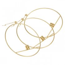 Prodotto Portacandele per appendere anello decorativo in metallo dorato Ø25cm 3 pezzi