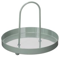 Prodotto Vassoio decorativo da utilizzare in cucina e per decorare la tavola da pranzo, manico alto, 18 cm