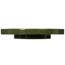 Prodotto Vassoio decorativo verde con bordo dorato, moderno, 30 cm