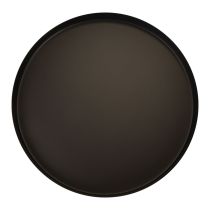 Prodotto Vassoio decorativo in metallo vassoio portacandele rotondo nero Ø25cm 2 pezzi