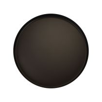 Prodotto Vassoio in metallo portacandele rotondo nero Ø20cm H2,5cm 2 pezzi