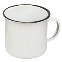 Prodotto Tazza in metallo Tazza per piante Metallo Bianco Nero Ø9cm 4pz