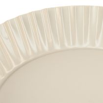 Prodotto Piastra metallica grigia retrò decorativa con base in metallo Ø24cm 2 pezzi