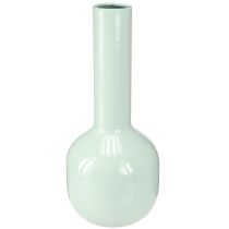 Prodotto Vaso in metallo Vaso smaltato in verde menta Ø10,5cm H25,5cm