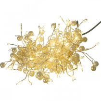 Prodotto Catena luminosa a grappolo LED indoor perline timer bianco caldo 1,2 m
