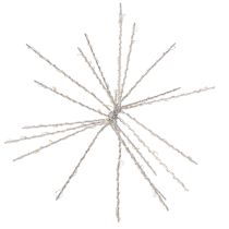 Prodotto Stella polare decorativa a LED, luce bianca calda, con timer, per esterni, 29 cm