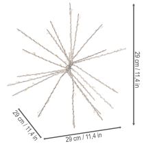 Prodotto Stella polare decorativa a LED, luce bianca calda, con timer, per esterni, 29 cm