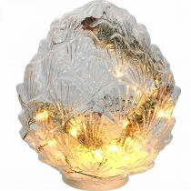 Luci a LED LED Coni Decorazione natalizia Timer Bianco caldo 19,5 cm