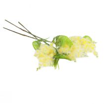 Prodotto Pianta artificiale argentata acacia mimosa fioritura gialla 53 cm 3 pezzi