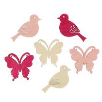 Prodotto Mini decorazione sprinkles primaverili 2cm rosa assortiti 144 pz