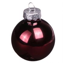 Prodotto Mini palline di vetro per Natale in Bacca Ø3cm 22 pz