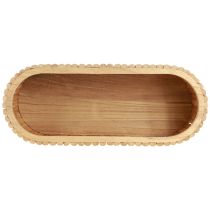 Prodotto Mini fioriera rialzata in legno ovale 50×20cm H40cm