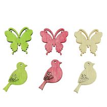 Prodotto Mini lettiera decorativa in legno 2 cm pastello asst. 144 pz
