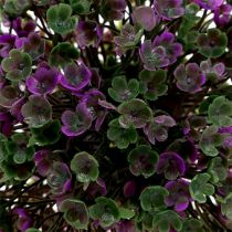 Prodotto Mini palla decorativa viola con fiori artificiali Ø10cm 1pz