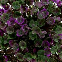 Prodotto Mini palla decorativa viola con fiori artificiali Ø10 cm 1 pezzo