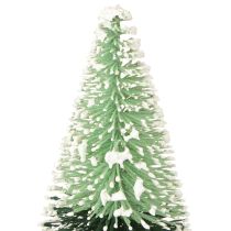 Prodotto Mini albero di Natale artificiale con neve Ø5cm H10cm 6 pezzi