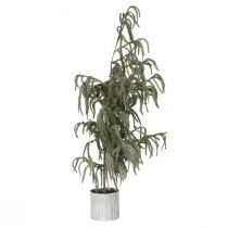Prodotto Mini albero di Natale in vaso con neve invernale 45x110 cm