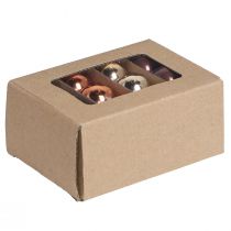 Prodotto Mini palline di Natale mix vetro marrone oro Ø3,5 cm 22 pz