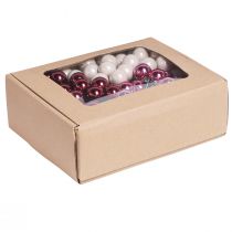Prodotto Mini Palline di Natale su filo Berry Mix Ø20mm 140 pz