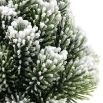 Mini albero di Natale in vaso innevato artificialmente Ø14cm H24cm