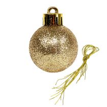 Prodotto Mini pallina di Natale oro Ø3cm 14 pz
