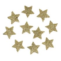 Prodotto Mini stella glitter oro 2,5cm 96pz
