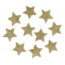 Prodotto Mini stella glitterata oro 2,5 cm 96 pz