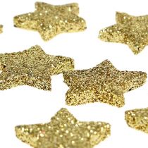 Prodotto Mini stella glitterata oro 2,5 cm 96 pz