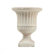 Prodotto Mini vaso per piante tazza vaso da fiori decorativo in cemento antico H16,5 cm