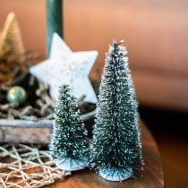 Prodotto Mini decorazione per albero di Natale Albero di Natale con neve 10 cm 4 pz