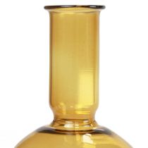 Prodotto Mini vaso vaso di vetro giallo vaso di fiori vetro Ø8cm H16,5cm