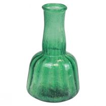 Prodotto Mini vaso da fiori in vetro verde Ø8,5 cm H15 cm