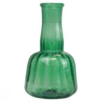Prodotto Mini vaso da fiori in vetro verde Ø8,5 cm H15 cm