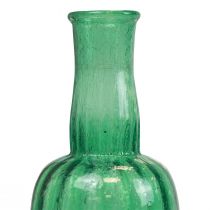Prodotto Mini vaso da fiori in vetro verde Ø8,5 cm H15 cm