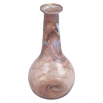 Prodotto Mini vaso da fiori in vetro viola Ø7,5 cm H15 cm