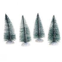 Prodotto Mini decorazione per albero di Natale Albero di Natale con neve 10 cm 4 pz