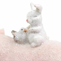 Prodotto Set di figure decorative maialino con amici animali 9,3 cm × 7,5 / 8,5 cm 2 pezzi