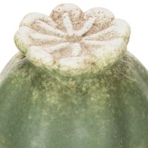Prodotto Paletto decorativo a forma di baccello di papavero per un tocco di eleganza stagionale in giardino o per abbellire il balcone, 41 cm, 4 pezzi