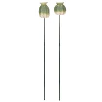 Prodotto Paletto decorativo a forma di baccello di papavero per un tocco di eleganza stagionale in giardino o per abbellire il balcone, 41 cm, 4 pezzi