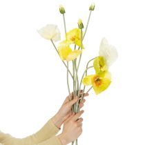 Prodotto Decorazione di papaveri artificiali per soggiorni e uffici, 95 cm