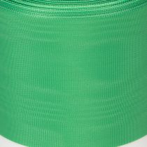 Prodotto Nastro per ghirlanda moiré verde-bianco 150 mm, nastro decorativo, nastro per fiocchi, taffetà di qualità 25 m