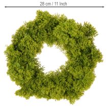 Prodotto Ghirlanda di muschio artificiale, decorativa per tavolo o porta, 28 cm