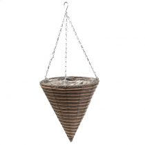 Cestino cono di luce borsa natura Ø30cm H36cm